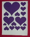Hearts stickers