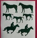 Multi Horse Stickers