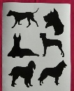 Mixed multi dog stickers